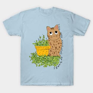 Cat fights with plant T-Shirt